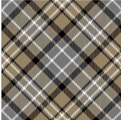 113197-57 $16.90/yd  Christmas Plaid Silver & Gold & Black and White