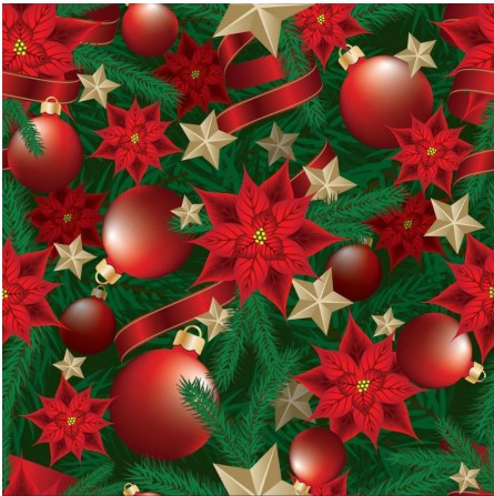 122166-57 $17.45yd Christmas Green, red and gold