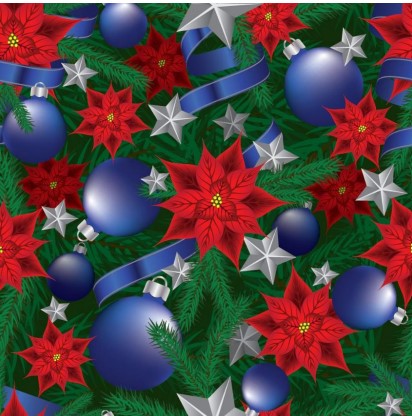 123079-57 $17.45/yd Christmas blue, red and silver