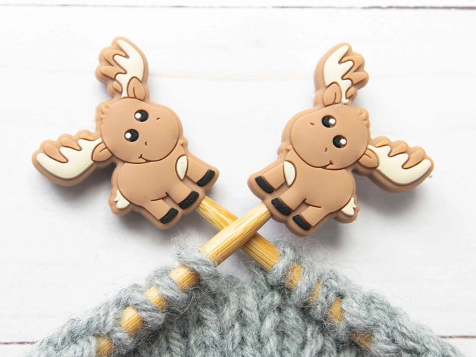 Moose Stitch Stoppers for your knitting. $9.00/set Choose 1 yard to get 1 set