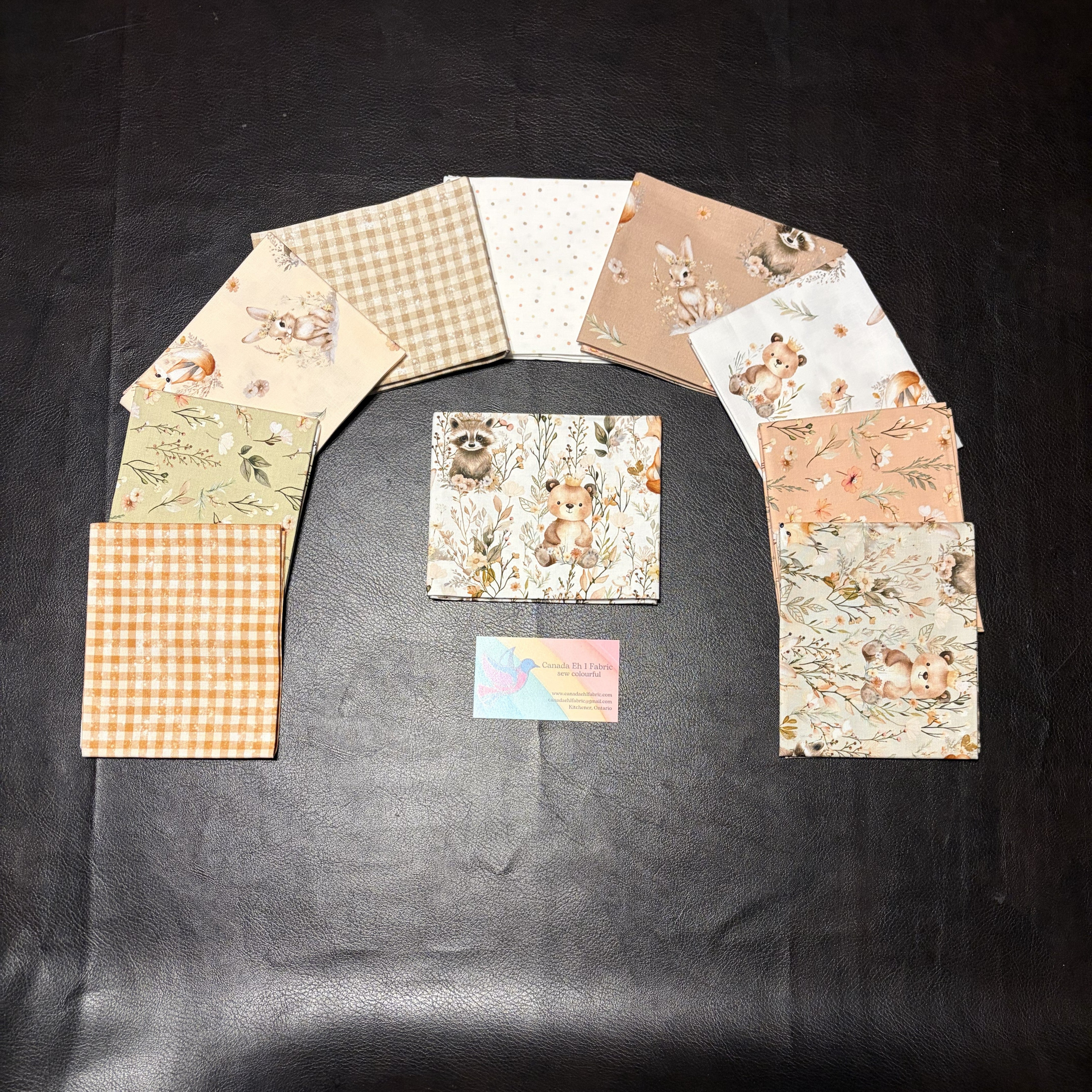 FQ-50206F $40.50 for 11 Fat Quarters of the Sagebrush Babies bundle