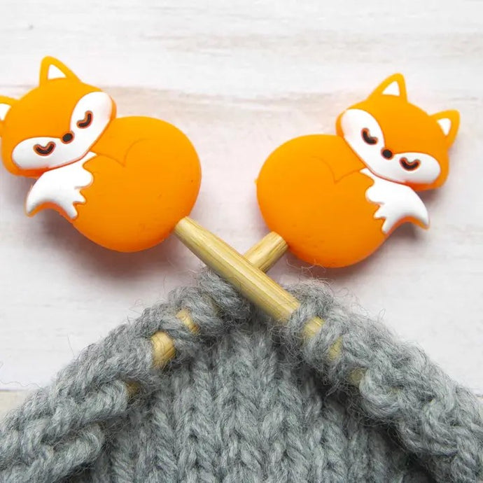 Fox Stitch Stoppers for your knitting. $9.00/set Choose 1 yard to get 1 set