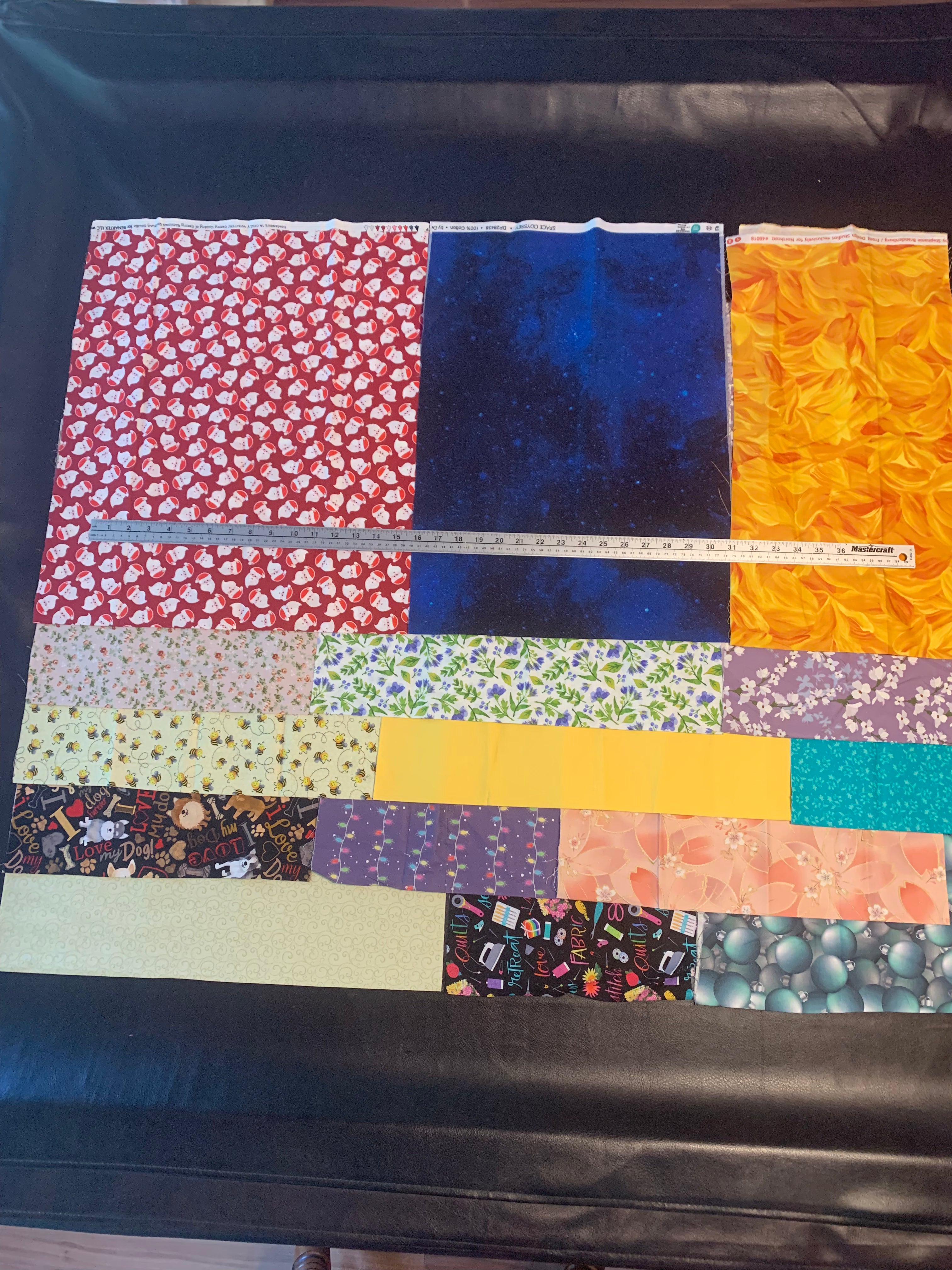 BE-03 $64.50 for 5 meters of quality fabric bolt ends valued at $110.00. All pieces are 44" wide