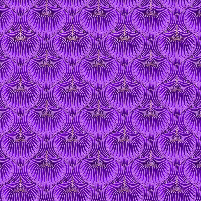 CM2126-PUR $20.25/YD Purple and Gold so beautiful