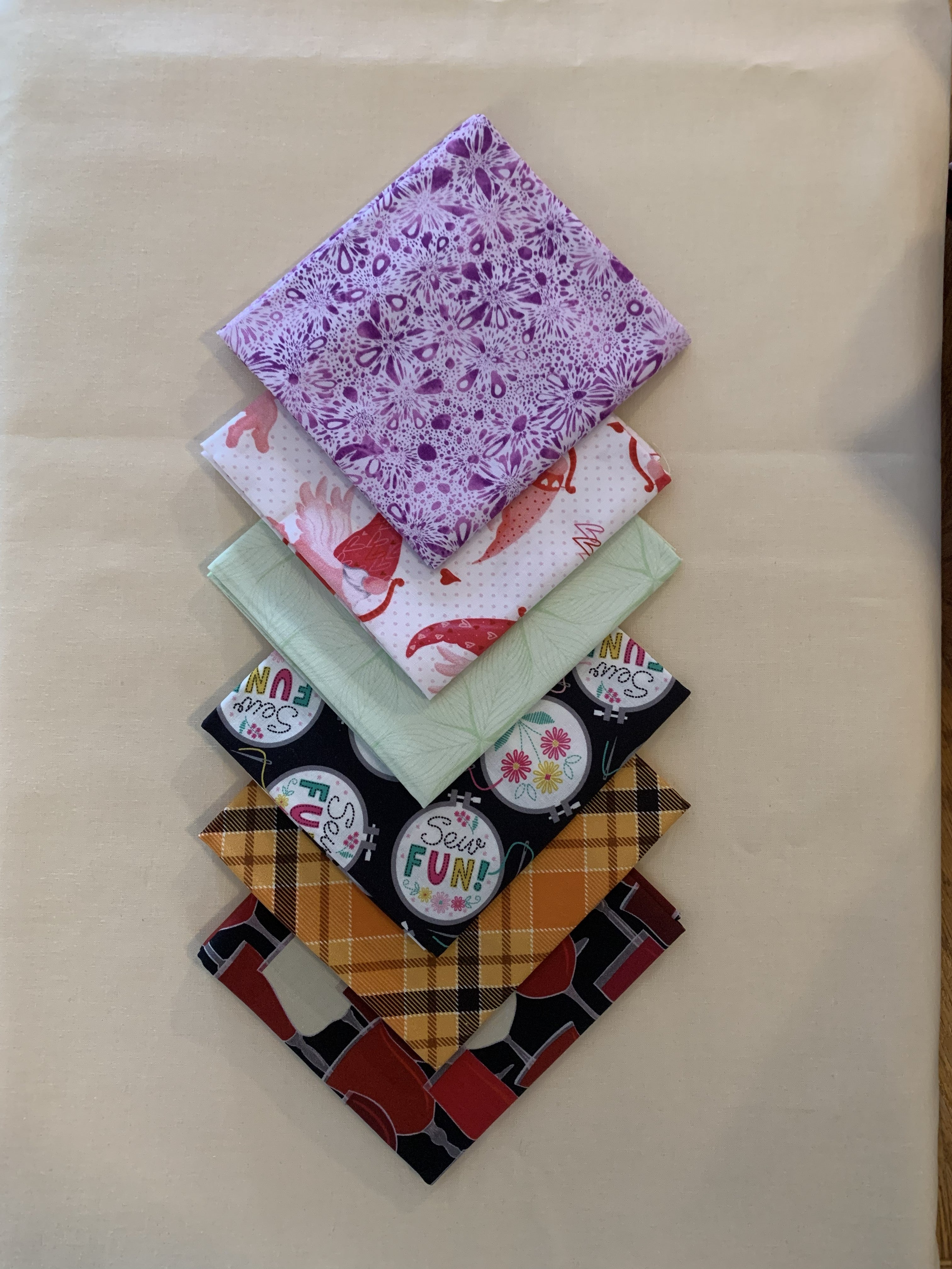FQ-41 $33.85 for 6 Fat Quarters (19 1/2" X 22") (50cm X 56cm)