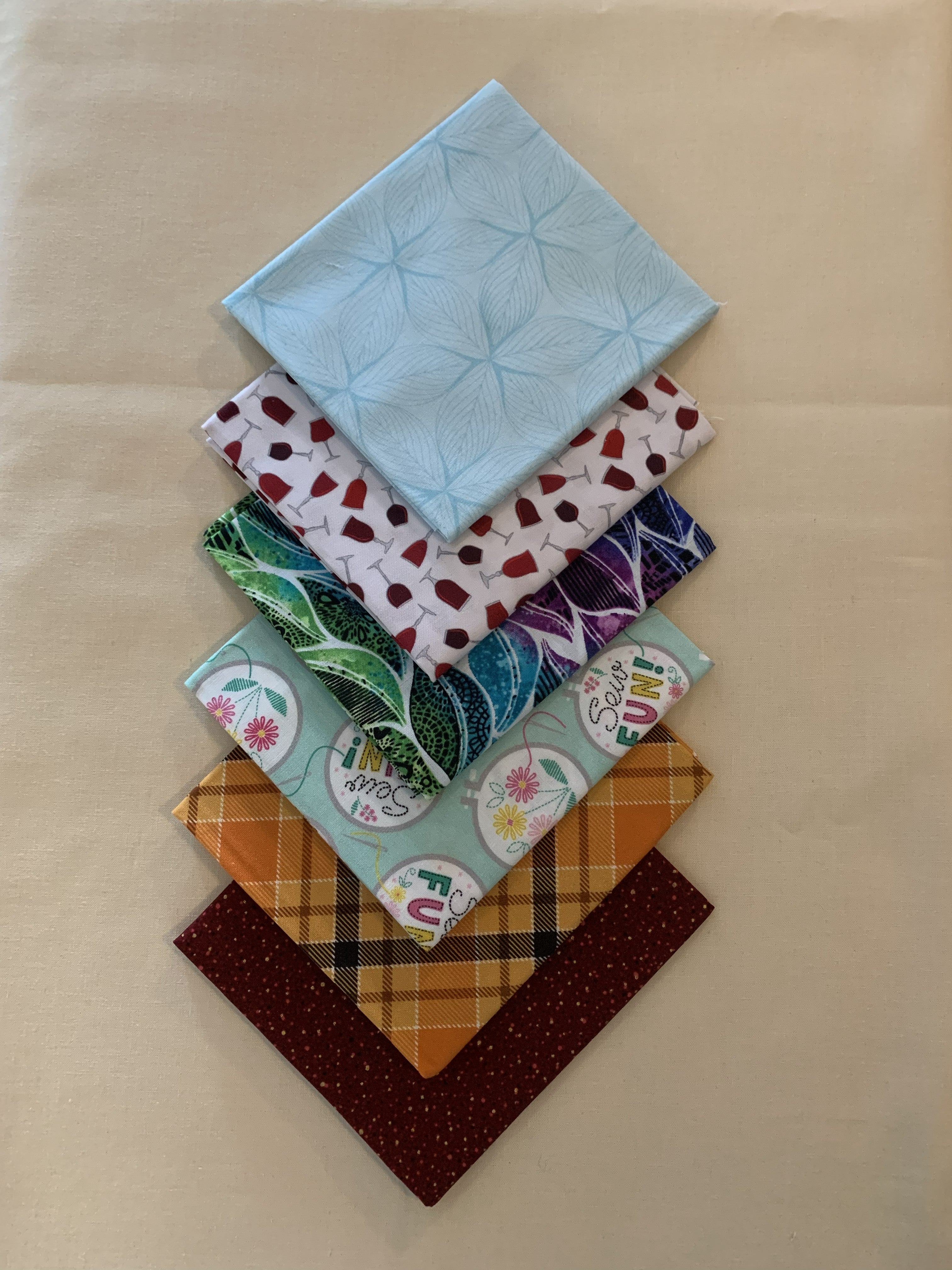 FQ-42 $33.85 for 6 Fat Quarters (19 1/2" X 22") (50cm X 56cm)