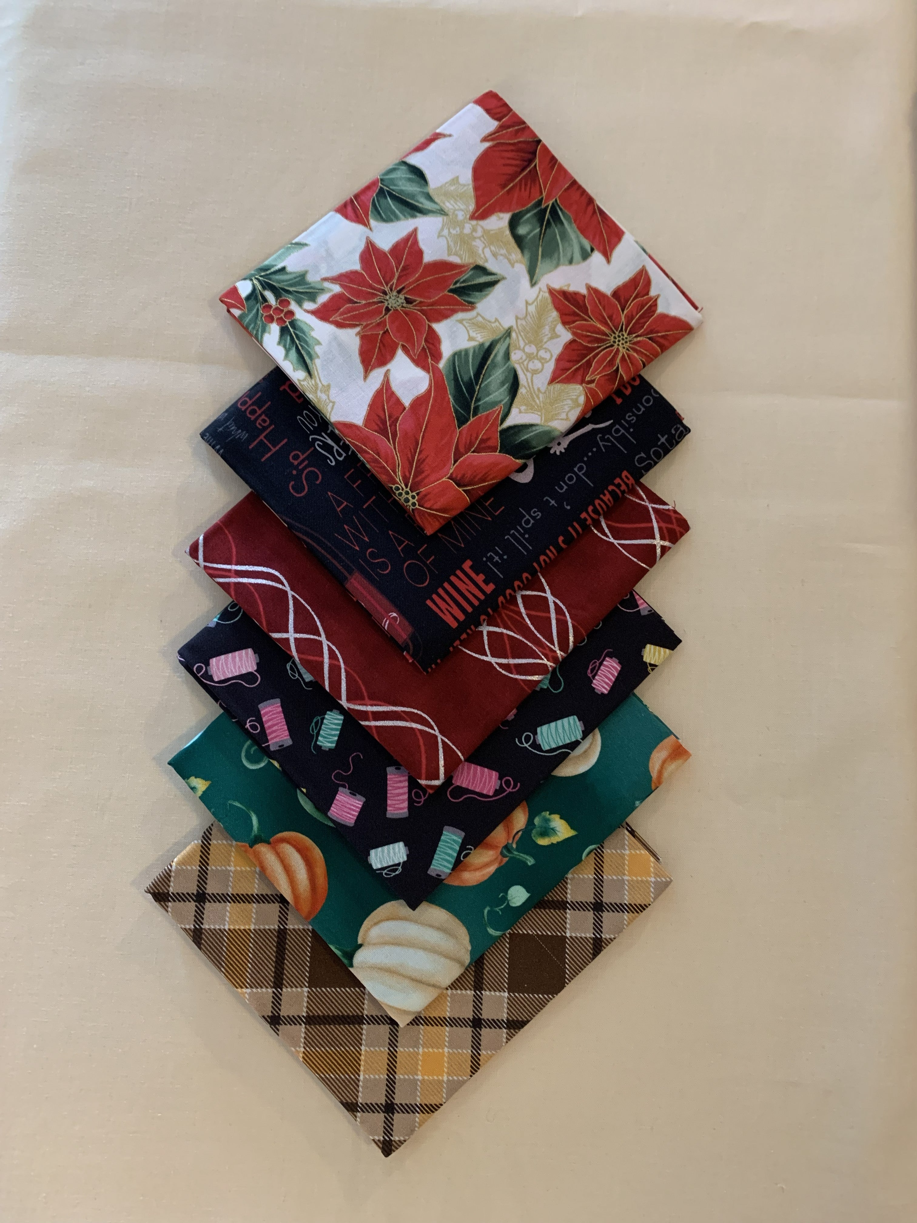 FQ-43 $33.85 for 6 Fat Quarters (19 1/2" X 22") (50cm X 56cm)