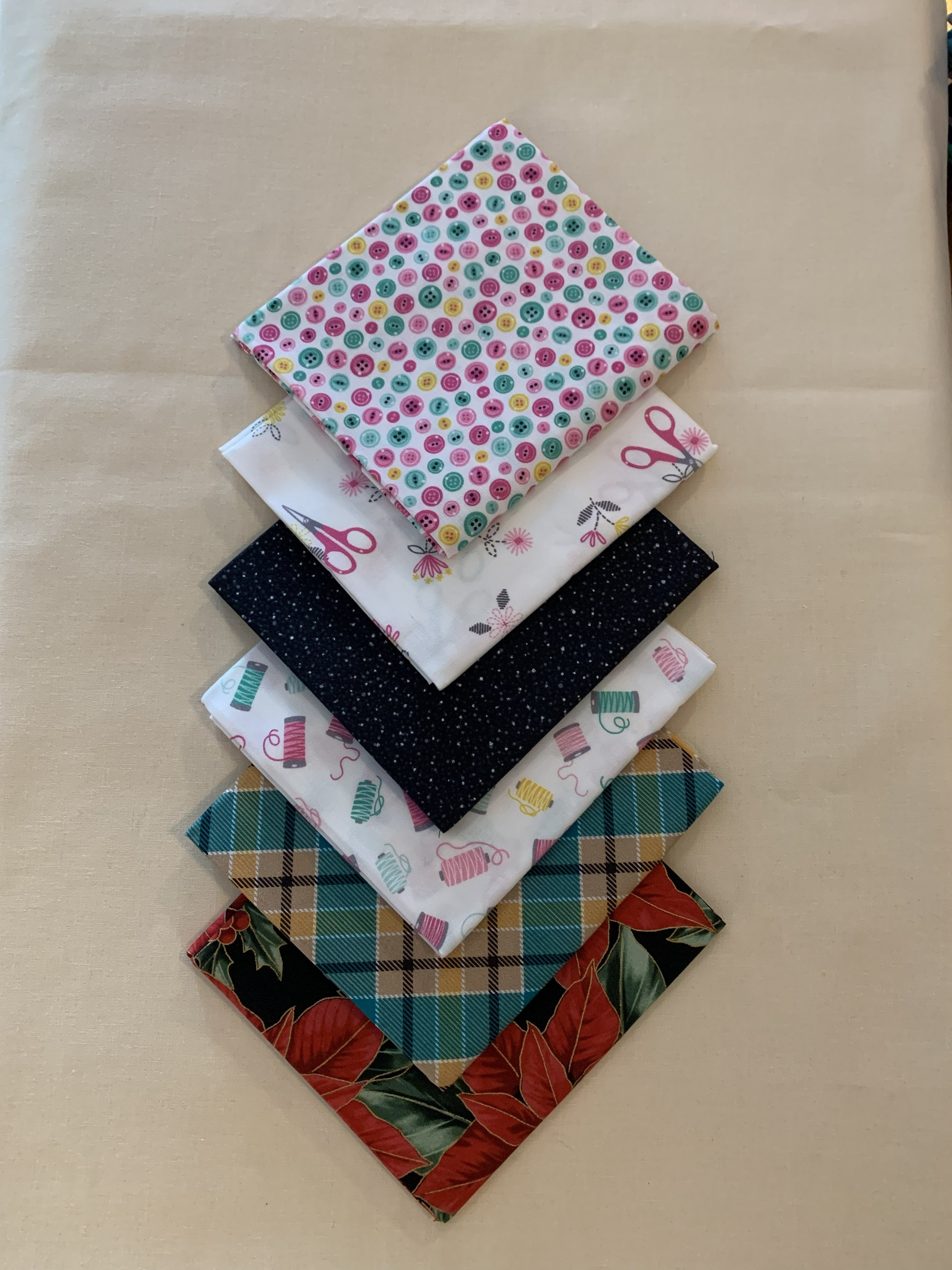 FQ-48 $33.85 for 6 Fat Quarters (19 1/2" X 22") (50cm X 56cm)