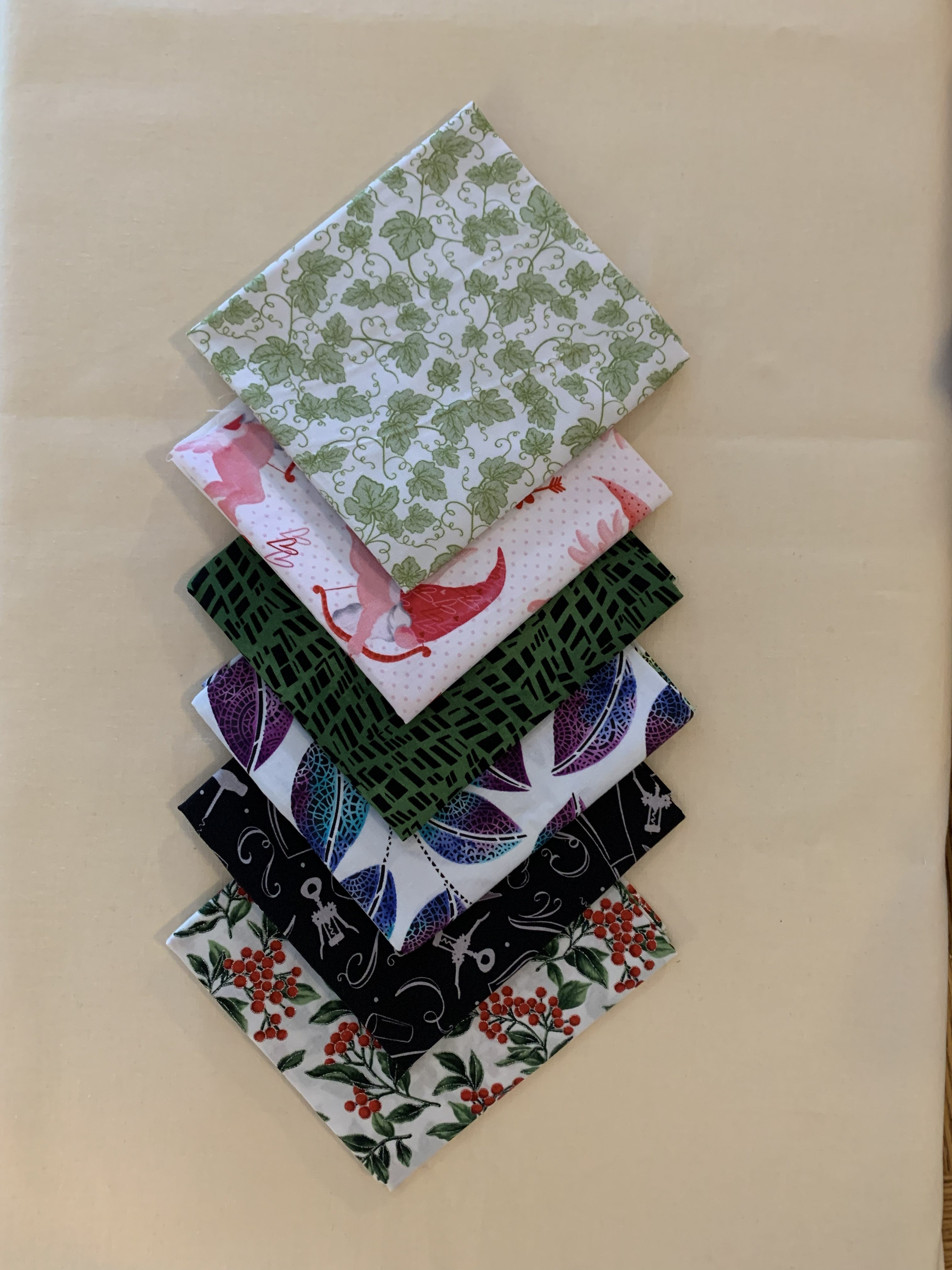 FQ-57 $33.85 for 6 Fat Quarters (19 1/2" X 22") (50cm X 56cm)