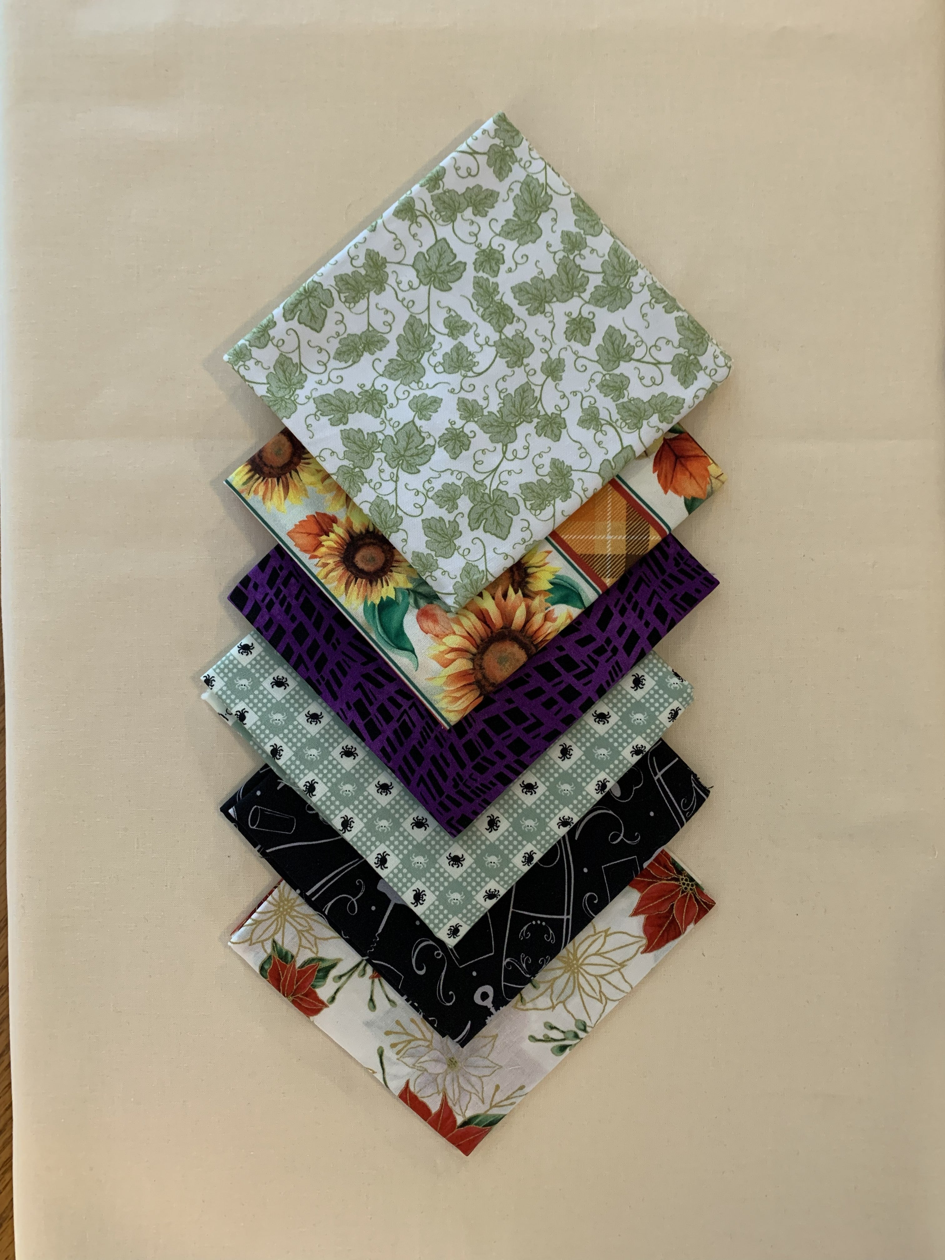 FQ-59 $33.85 for 6 Fat Quarters (19 1/2" X 22") (50cm X 56cm)