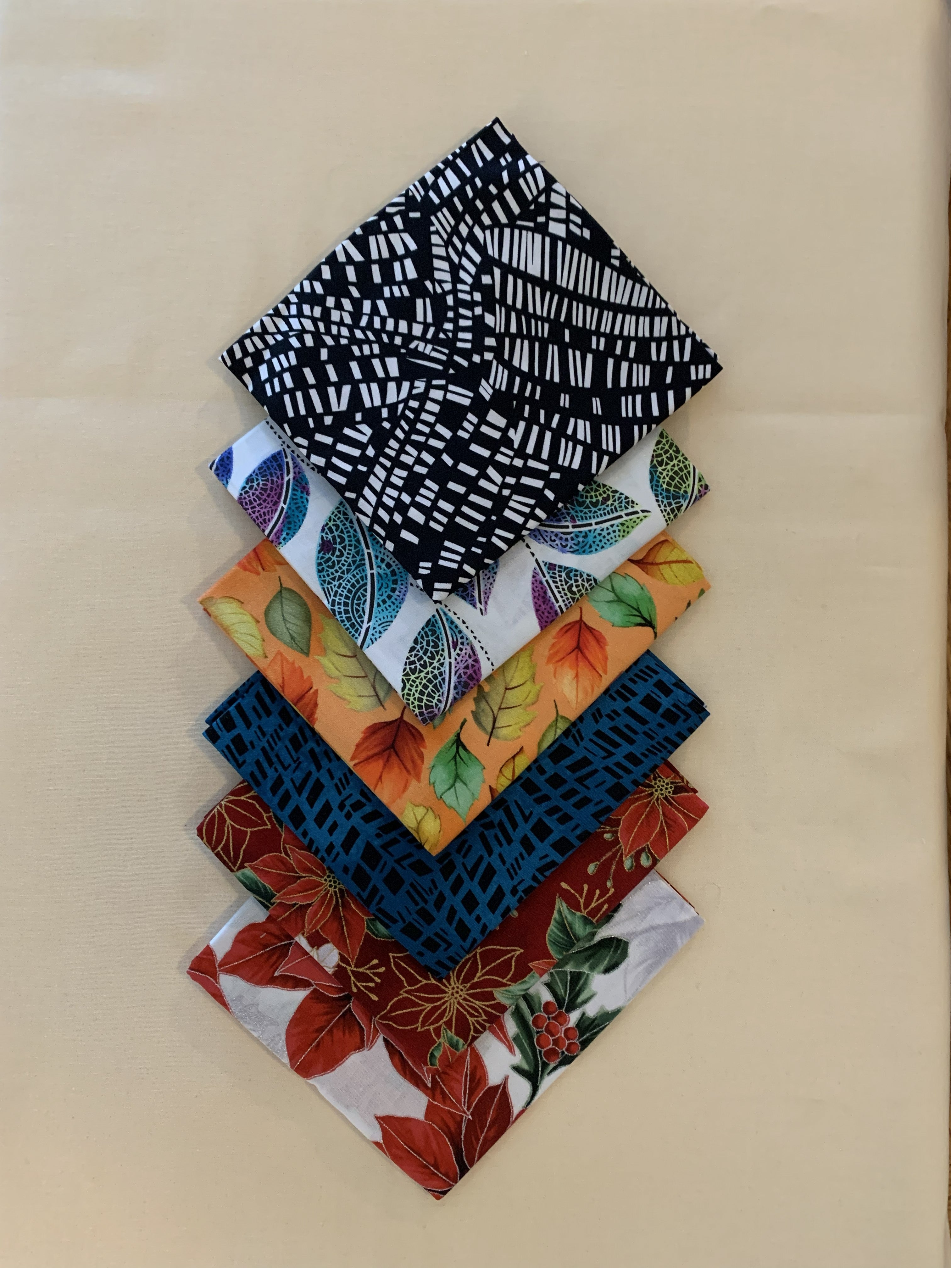 FQ-61 $33.85 for 6 Fat Quarters (19 1/2" X 22") (50cm X 56cm)