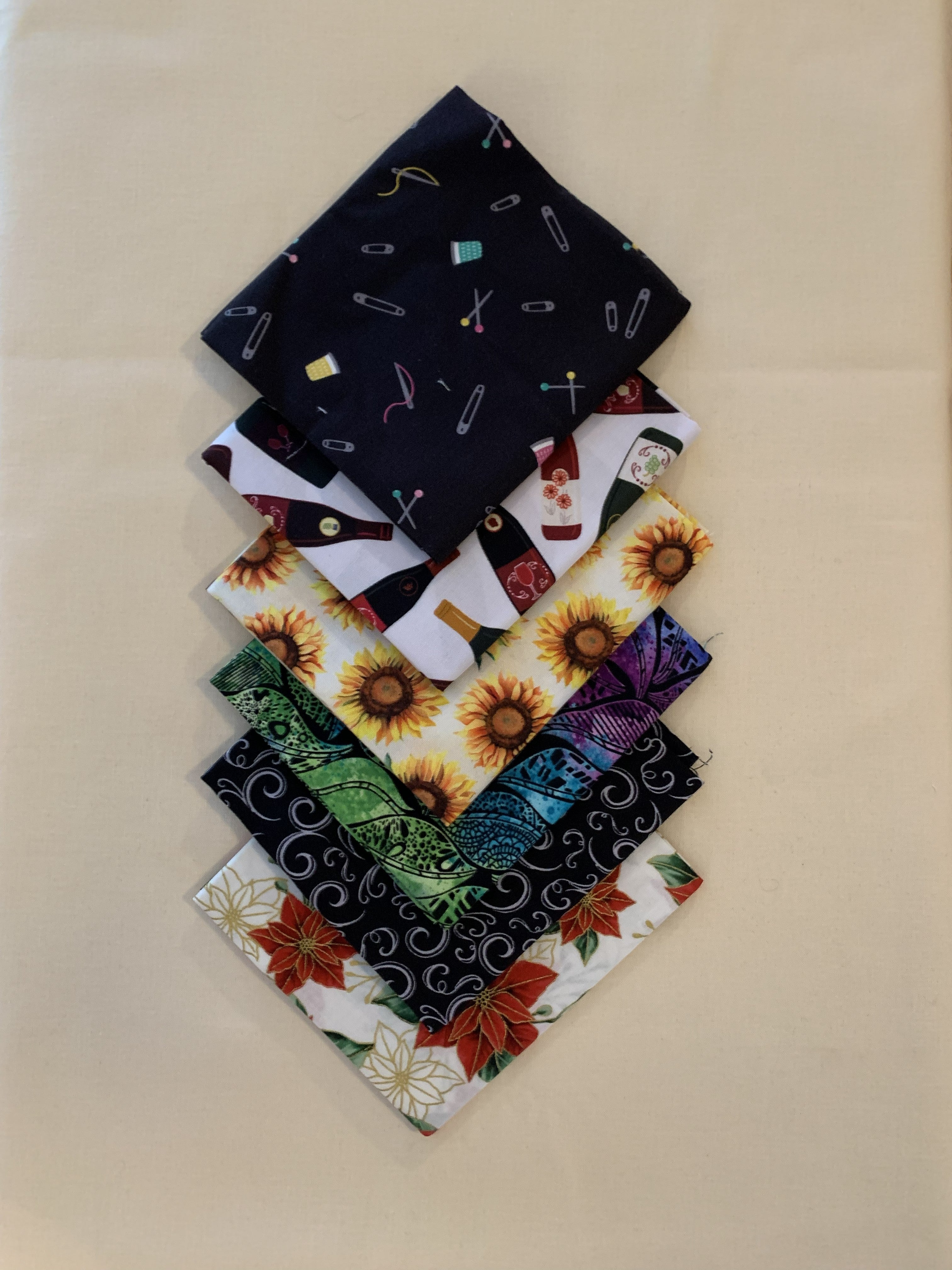 FQ-68 $33.85 for 6 Fat Quarters (19 1/2" X 22") (50cm X 56cm)