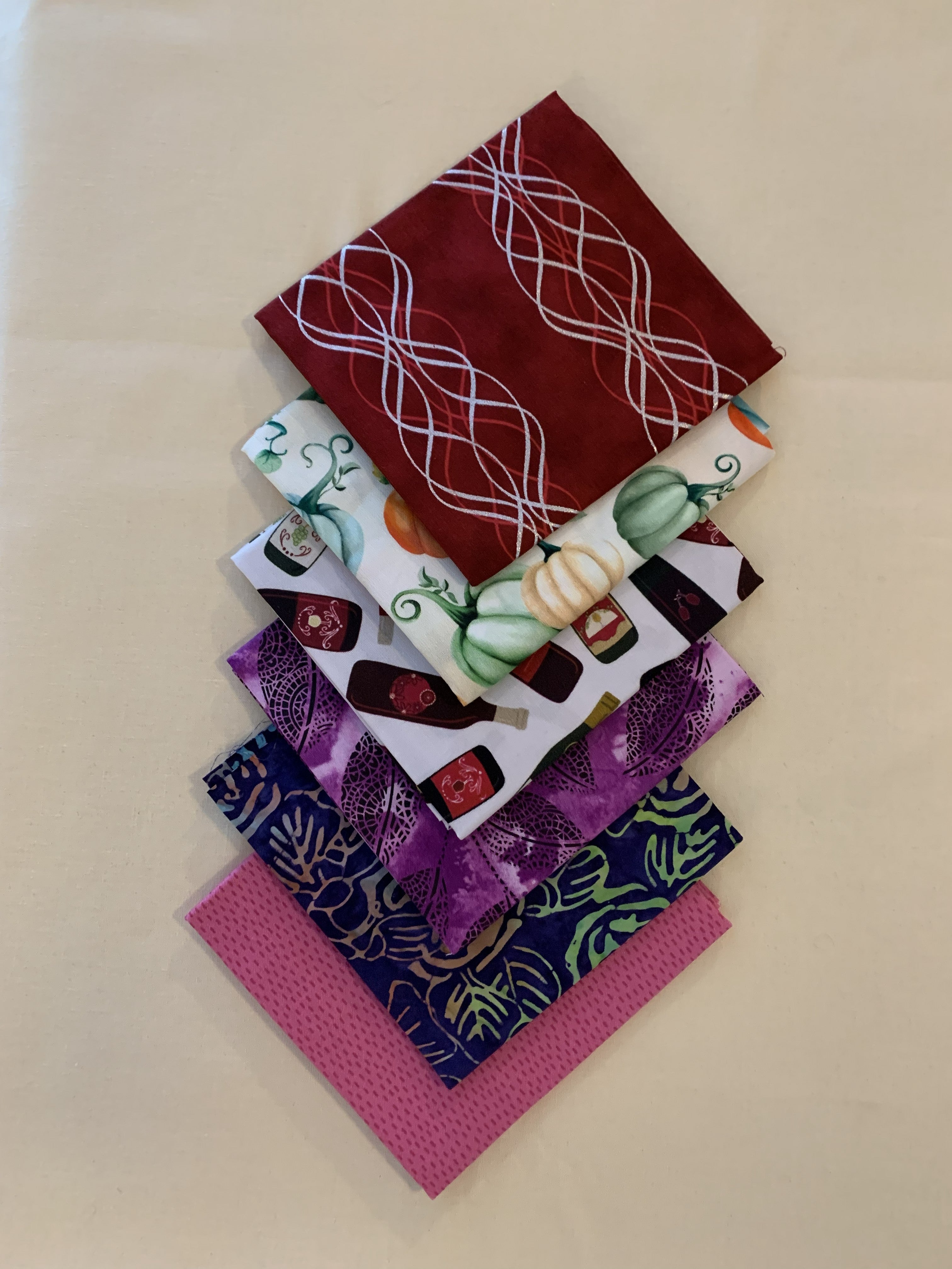 FQ-69 $33.85 for 6 Fat Quarters (19 1/2" X 22") (50cm X 56cm)
