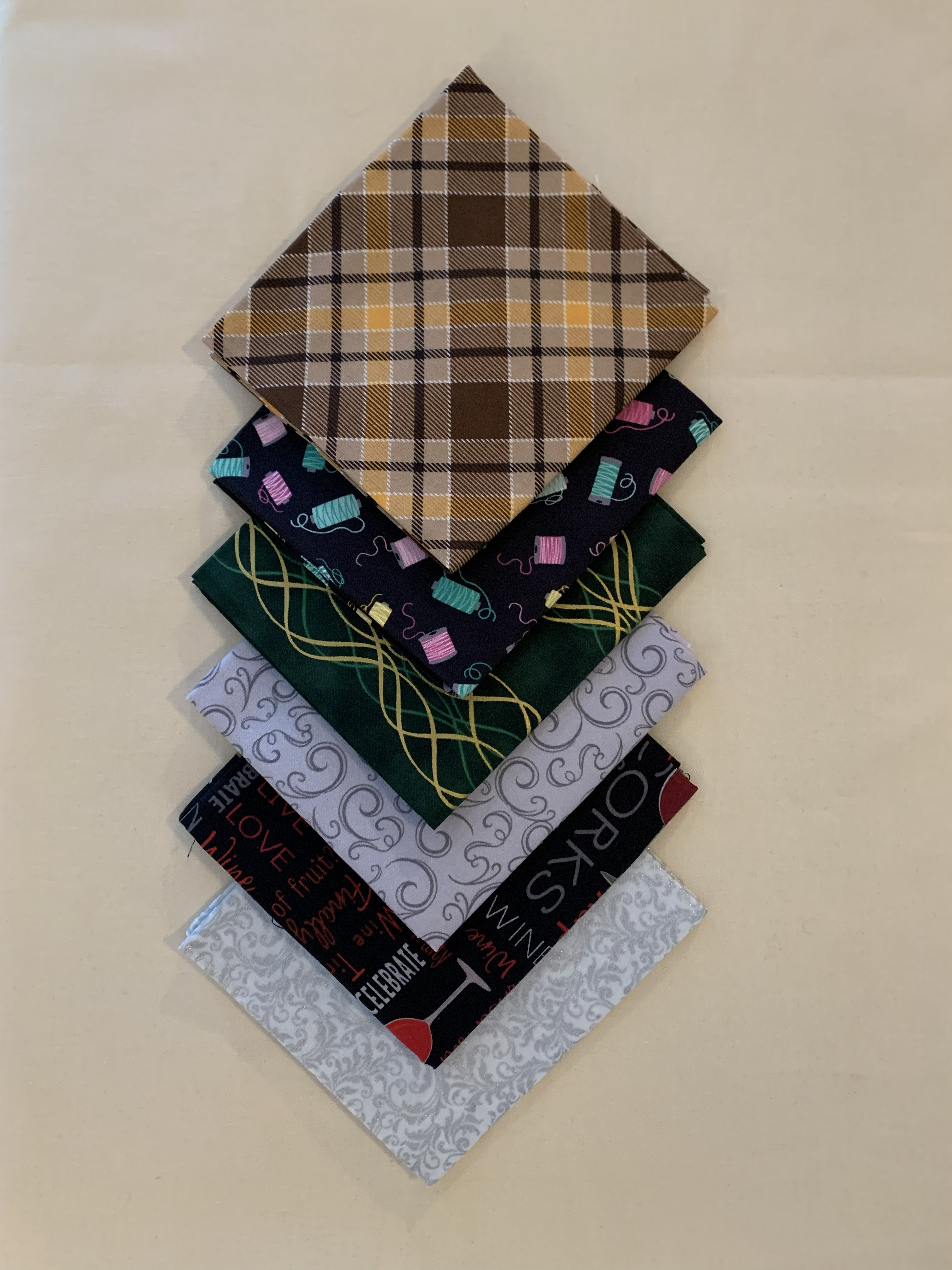 FQ-72 $33.85 for 6 Fat Quarters (19 1/2" X 22") (50cm X 56cm)