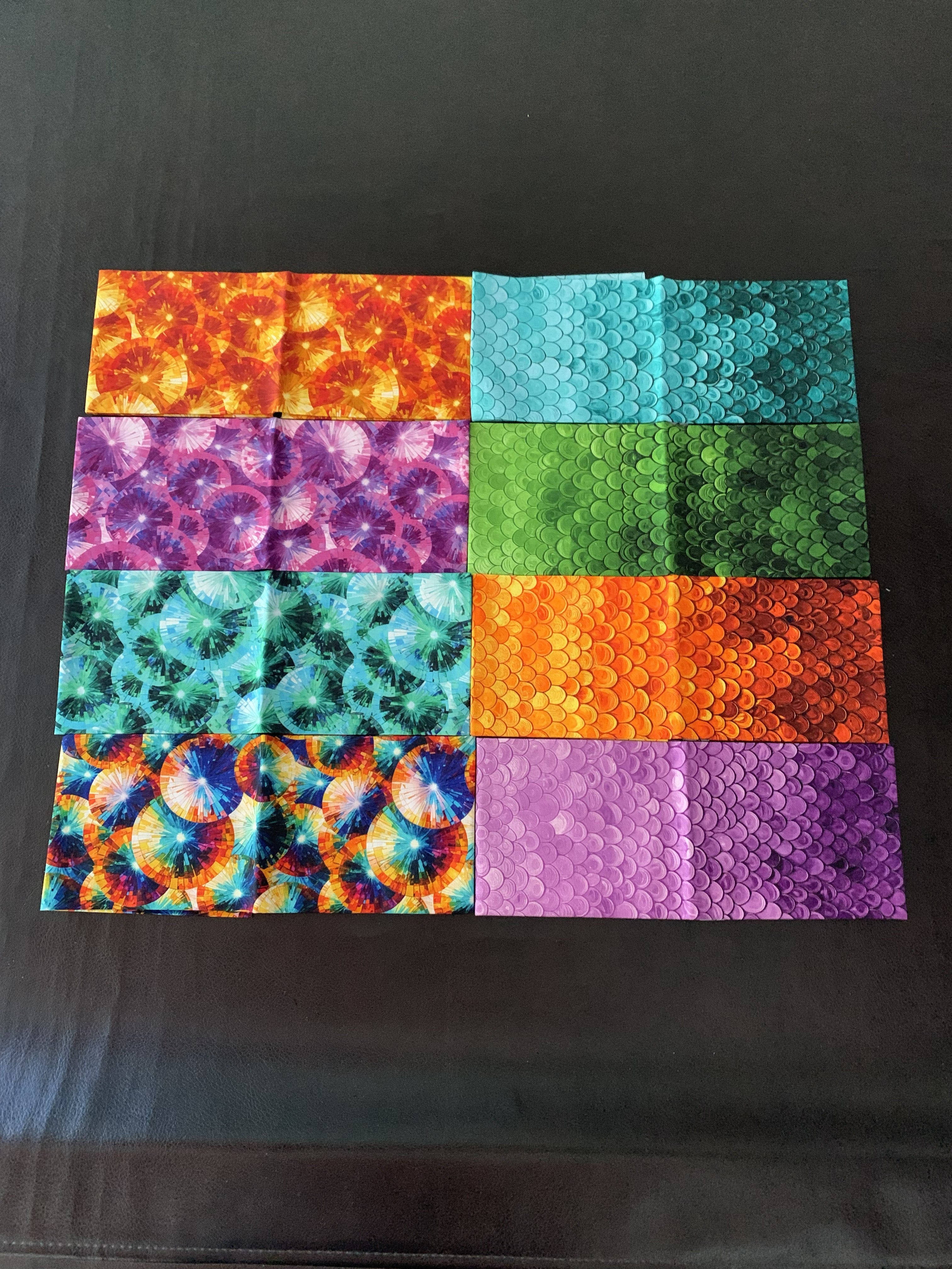 50202FQB $27.60 for 8 Fat Quarters "Kaleidoscope" by Camelot