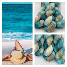 Load image into Gallery viewer, 4B-DK Yarn - Beaches Be Crazy Hand Dyed #3 DK Double Knit $30.00/hank
