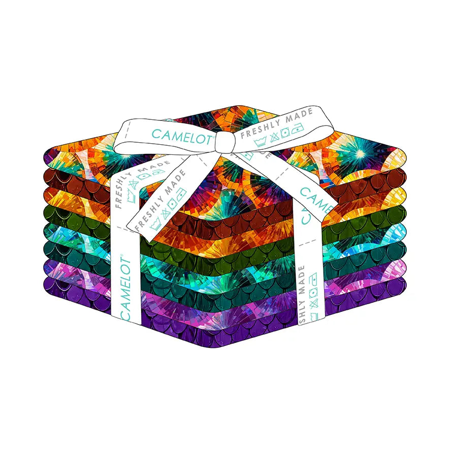 50202FQB $27.60 for 8 Fat Quarters "Kaleidoscope" by Camelot