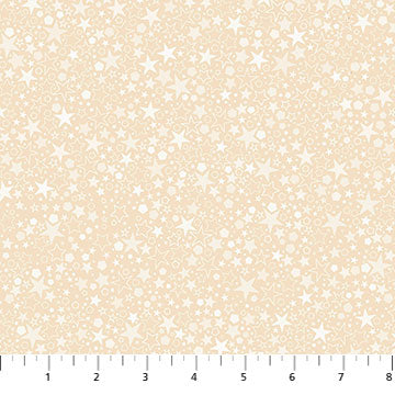 10184-12 $12.95 (Only 4.5 yds left ) Stars in Cream tones