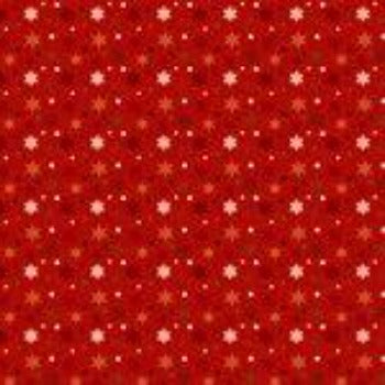 19604M-10  $16.45/yd Christmas lights sparkling like stars on Red