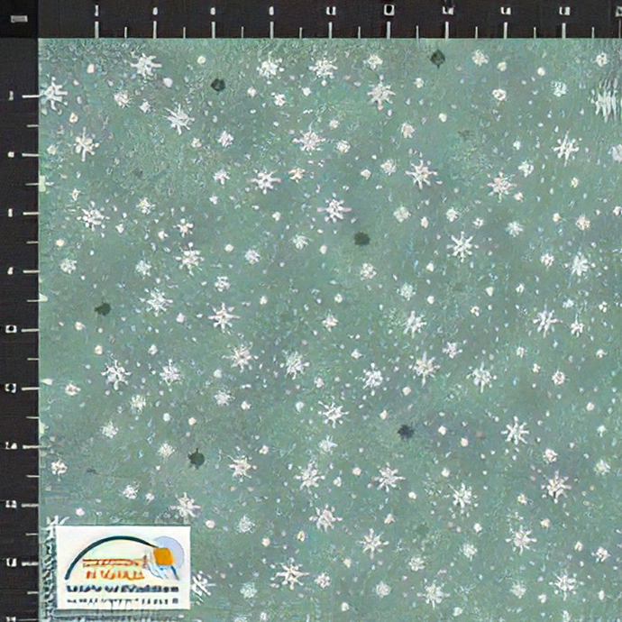 4598-823 $16.45/ydSparkling white stars on a green background