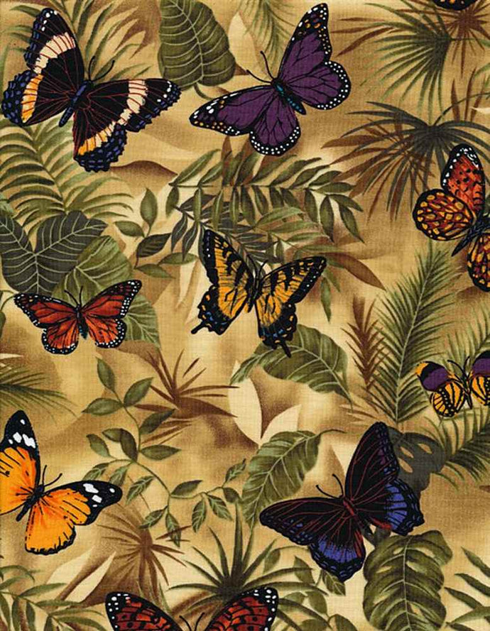 C3518 $16.50 Beautiful butterflies on natural background