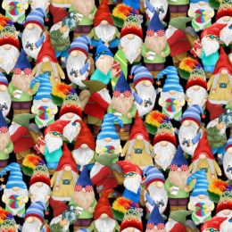 CD2076 $20.25/yd Traveling Gnomes