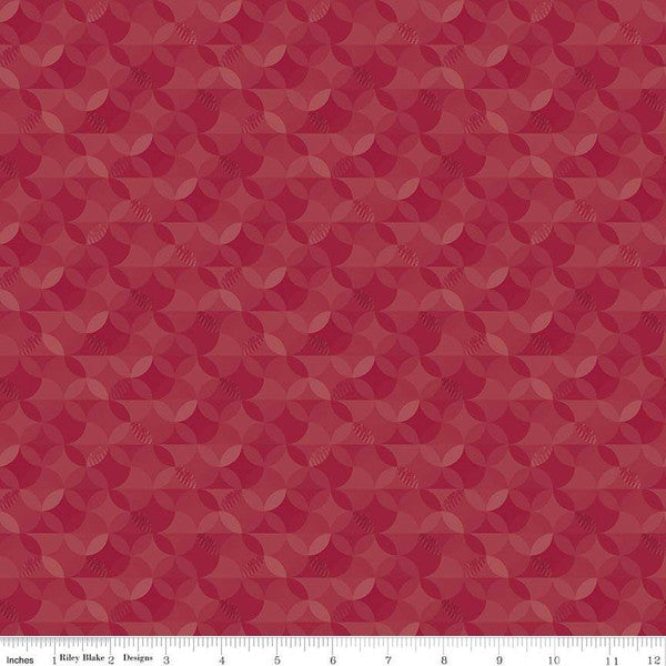 480-MAH $16.95/yd Crayola Kaleidoscope-Mahogany Brown Red