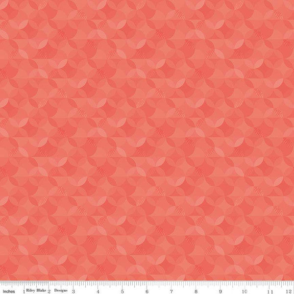 480-SSY $16.95/yd Crayola Kaleidoscope - Sassy Orange