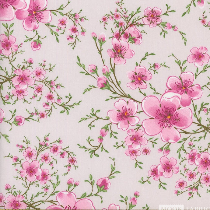 118429 $18.45/yd pink on antique white